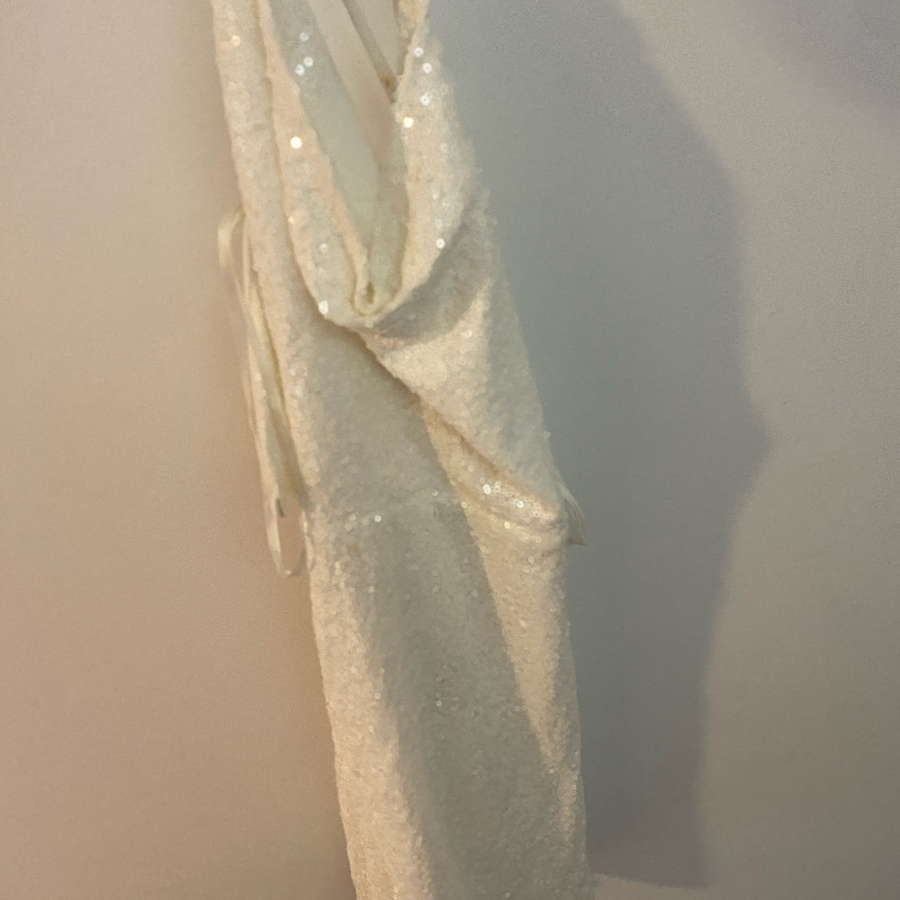 Sequin White Dress